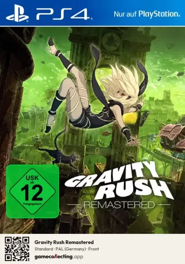 Gravity Rush Remastered PlayStation 4, Germany box front