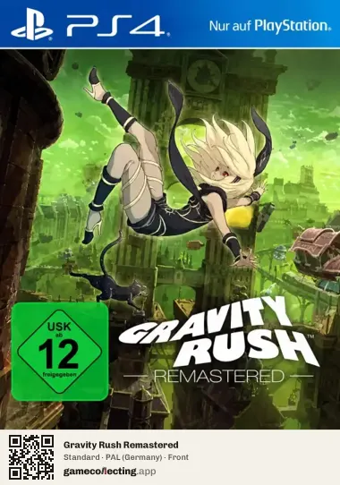 Gravity Rush Remastered PlayStation 4, Germany box front