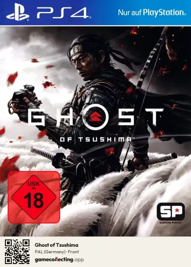 Ghost of Tsushima PlayStation 4, Germany box front