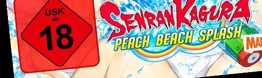 Senran Kagura: Peach Beach Splash, the USK square on its front