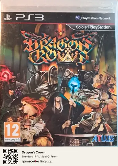 Dragon's Crown PlayStation 3, Spain box front
