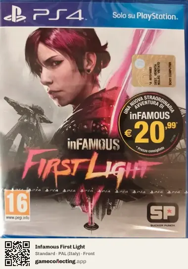 Infamous First Light PlayStation 4, Italy box front