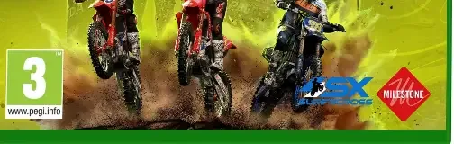 Monster Energy Supercross 25, the PEGI square on its front
