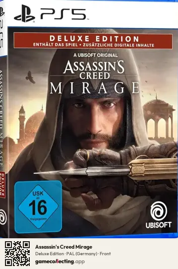 Assassin's Creed Mirage PlayStation 5, Germany box front
