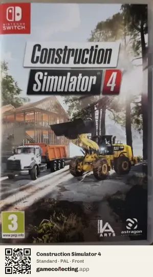 Construction Simulator 4 Nintendo Switch, PAL box front