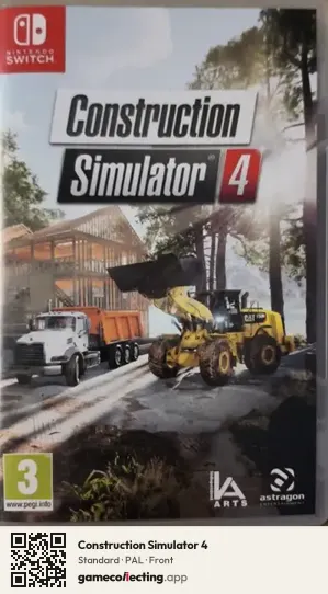 Construction Simulator 4 Nintendo Switch, PAL box front