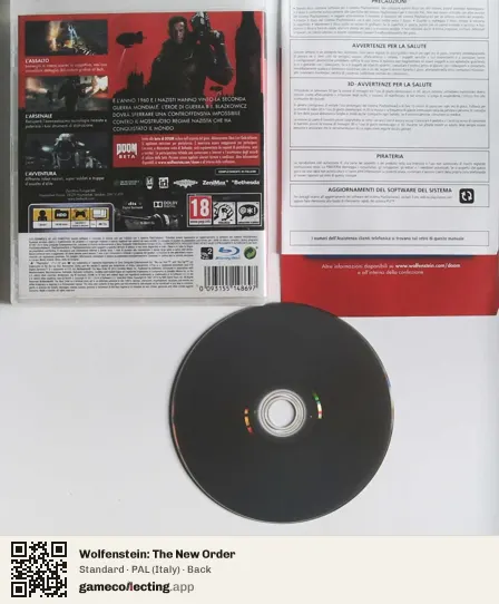 Wolfenstein: The New Order PlayStation 3, Italy box back