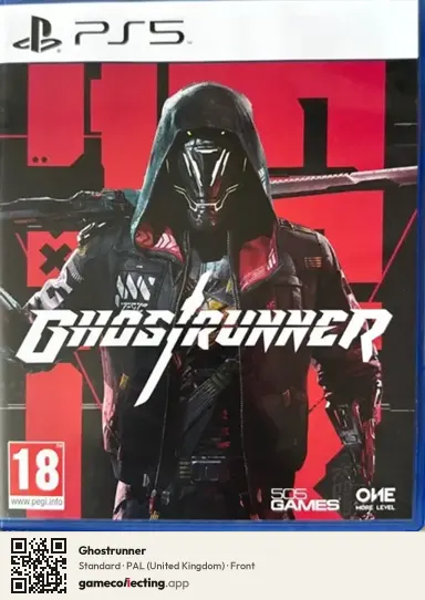 Ghostrunner PlayStation 5, United Kingdom box front