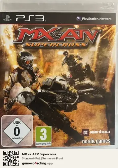 MX vs. ATV Supercross PlayStation 3, Germany box front