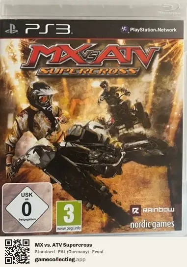 MX vs. ATV Supercross PlayStation 3, Germany box front