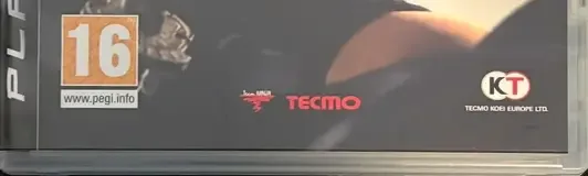 Ninja Gaiden Sigma 2, the PEGI square on its front
