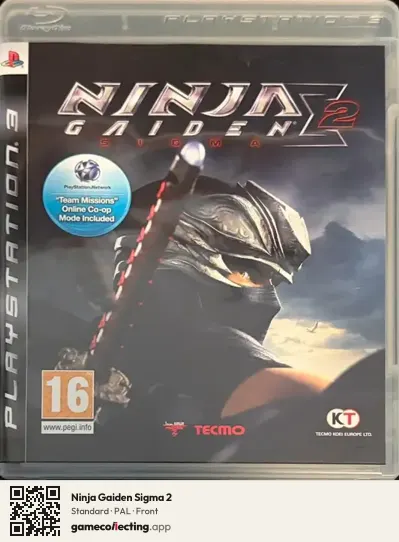 Ninja Gaiden Sigma 2 PlayStation 3, PAL box front