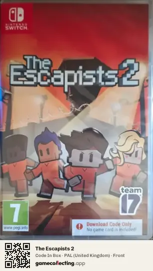 The Escapists 2 Nintendo Switch, United Kingdom box front