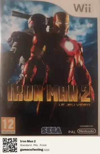 Iron Man 2 Nintendo Wii, PAL box front