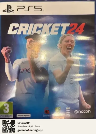 Cricket 24 PlayStation 5, PAL box front
