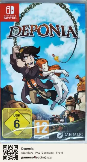 Deponia Nintendo Switch, Germany box front
