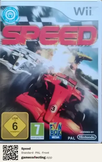 Speed Nintendo Wii, PAL box front