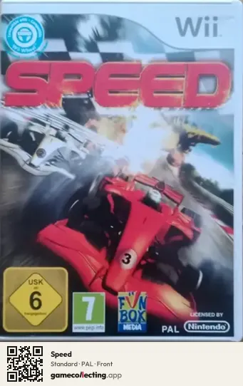 Speed Nintendo Wii, PAL box front