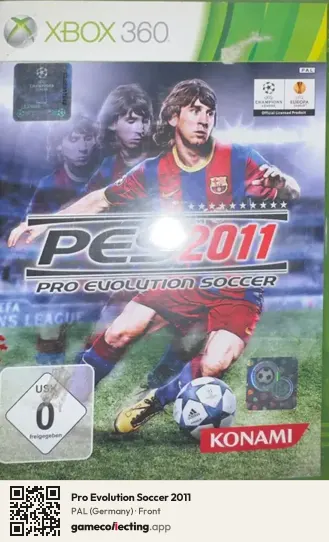 Pro Evolution Soccer 2011 Xbox 360, Germany box front