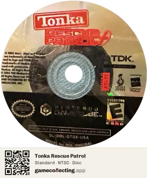 Tonka Rescue Patrol Nintendo GameCube, NTSC disc