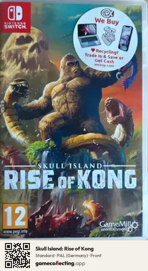 Skull Island: Rise of Kong Nintendo Switch, Germany box front