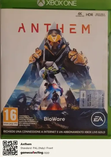 Anthem Xbox One, Italy box front