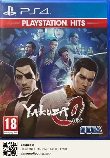 Yakuza 0 PlayStation 4, France box front