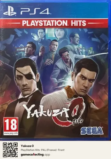 Yakuza 0 PlayStation 4, France box front