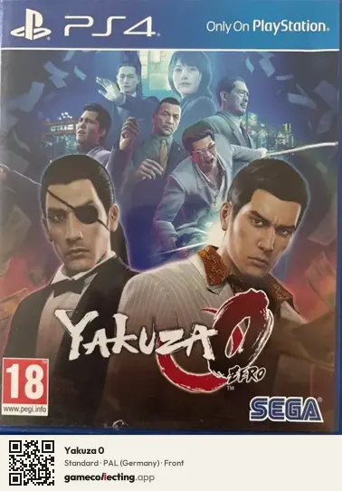 Yakuza 0 PlayStation 4, Germany box front