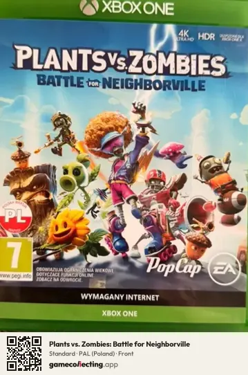 Plants vs. Zombies: Battle for Neighborville Xbox One, Poland box front