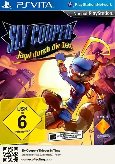 Sly Cooper: Thieves in Time PlayStation Vita, Germany box front