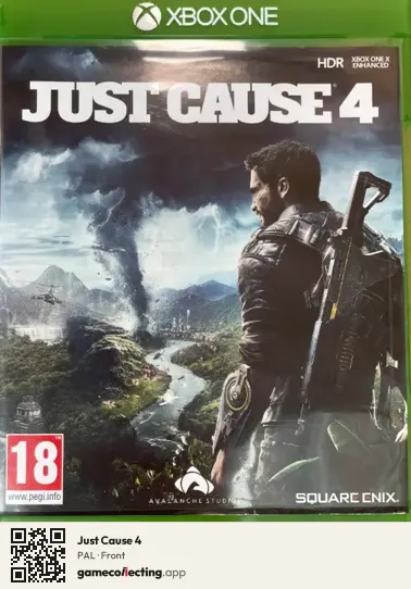 Just Cause 4 Xbox One, PAL box front
