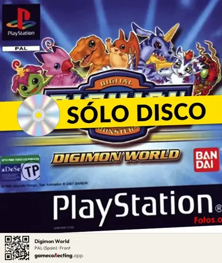 Digimon World PlayStation, Spain box front
