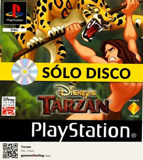 Tarzan PlayStation, PAL box front