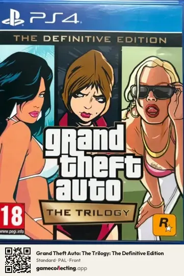 Grand Theft Auto: The Trilogy: The Definitive Edition PlayStation 4, PAL box front