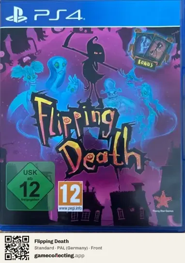 Flipping Death PlayStation 4, Germany box front