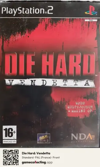 Die Hard: Vendetta PlayStation 2, France box front