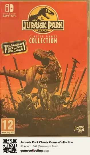 Jurassic Park Classic Games Collection Nintendo Switch, Germany box front