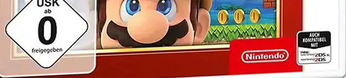 Super Mario Maker for Nintendo 3DS, the USK square on its front