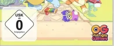 Bluey: The Videogame, the USK square on its front