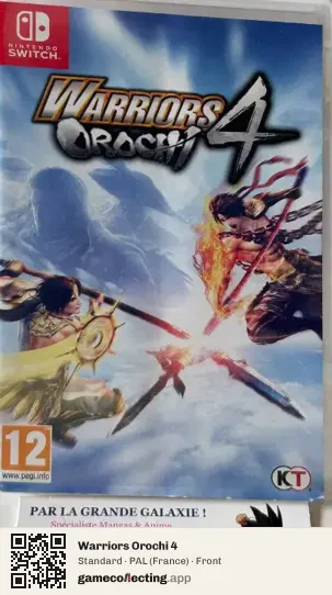 Warriors Orochi 4 Nintendo Switch, France box front