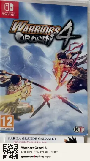 Warriors Orochi 4 Nintendo Switch, France box front