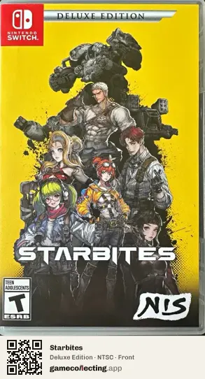 Starbites Nintendo Switch, NTSC box front