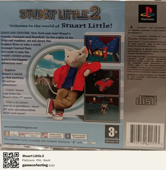 Stuart Little 2 PlayStation, PAL box back