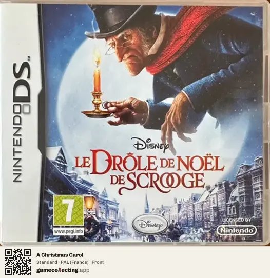 A Christmas Carol Nintendo DS, France box front