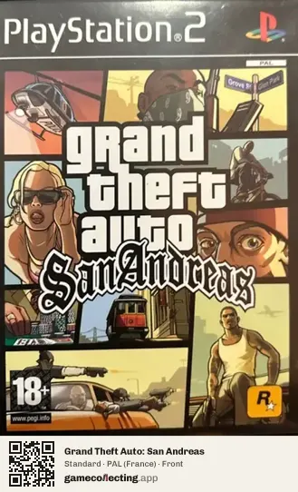 Grand Theft Auto: San Andreas PlayStation 2, France box front