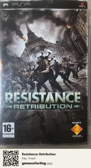 Resistance: Retribution PlayStation Portable, PAL box front