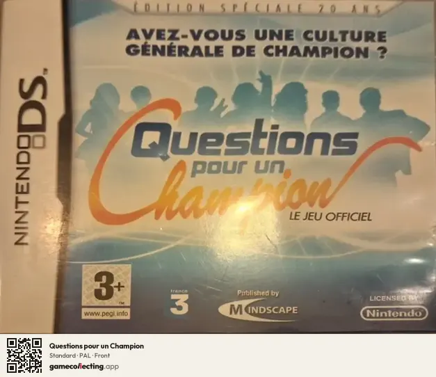 Questions pour un Champion Nintendo DS, PAL box front