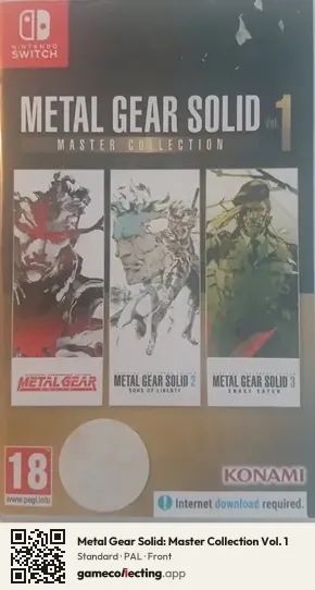 Metal Gear Solid: Master Collection Vol. 1 Nintendo Switch, PAL box front