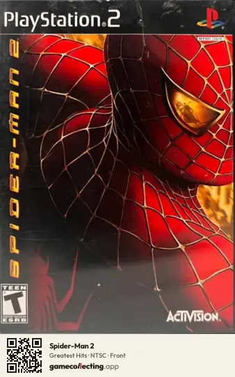 Spider-Man 2 PlayStation 2, NTSC box front